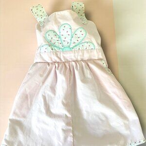 Beaufort Bonnet Company Ruthie Romper Palm Beach Pink sz 4T Lined Embroidered